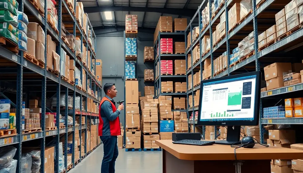 Effizientes Warenmanagement mit Lagerverwaltungssoftware und Barcode-Scanner